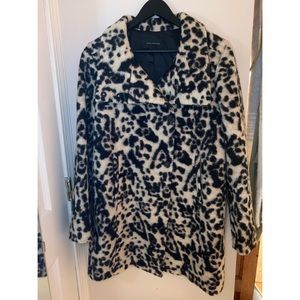Ann Taylor Leopard Spot Print Coat SMALL Like New